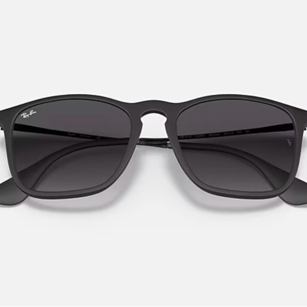 Ray-Ban Chris Matte Black Square Sunglasses - Classic Men's Accessory